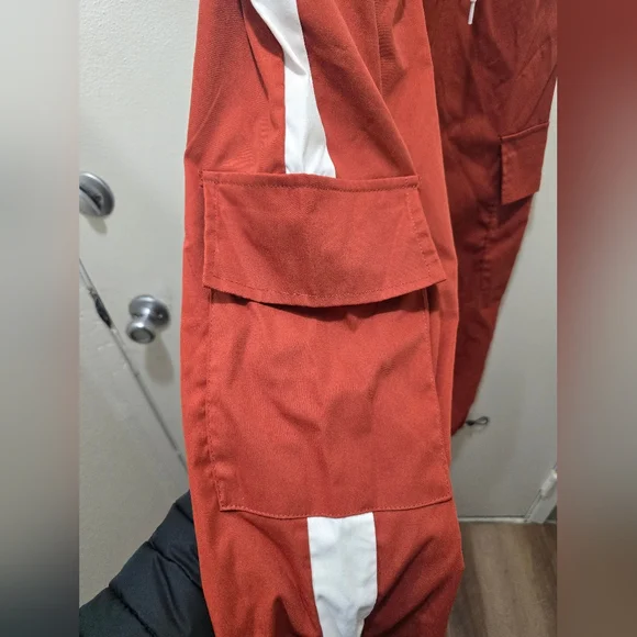 Forever 21 Rust Elastic Waist Pants - Picture 2 of 12